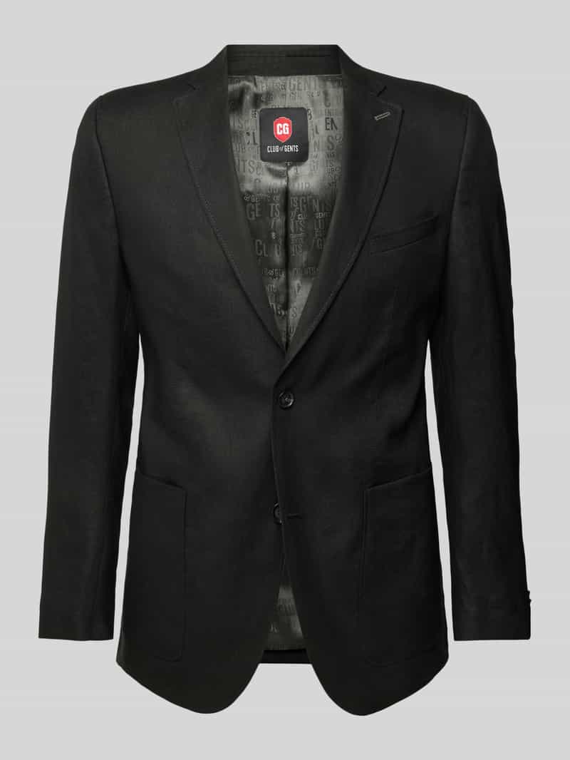 Marynarka lniana z wpuszczanymi kieszeniami model ‘Adyson’