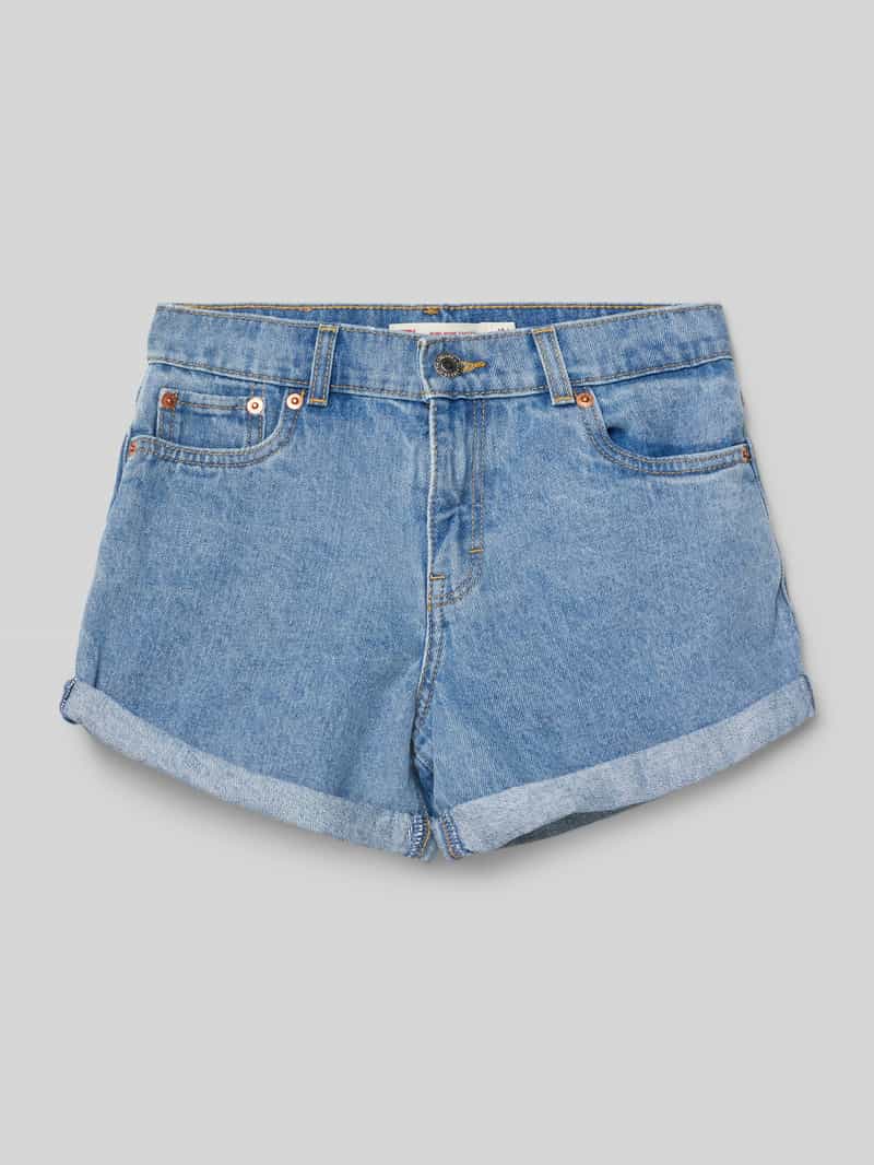 Szorty jeansowe o kroju slim fit z 5 kieszeniami