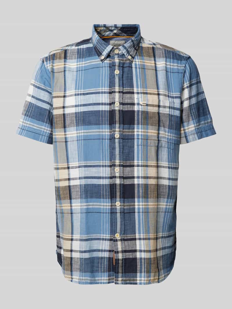 Koszula casualowa o kroju regular fit ze wzorem w kratę