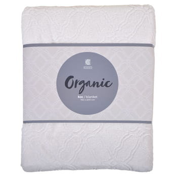 Koc Flanelowy Organic 150X200 Cm Ecru