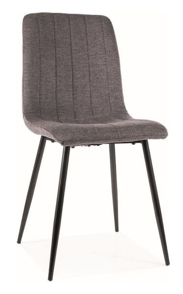 Krzesło Alan Czarne / Brego 18 Ciemnoszare