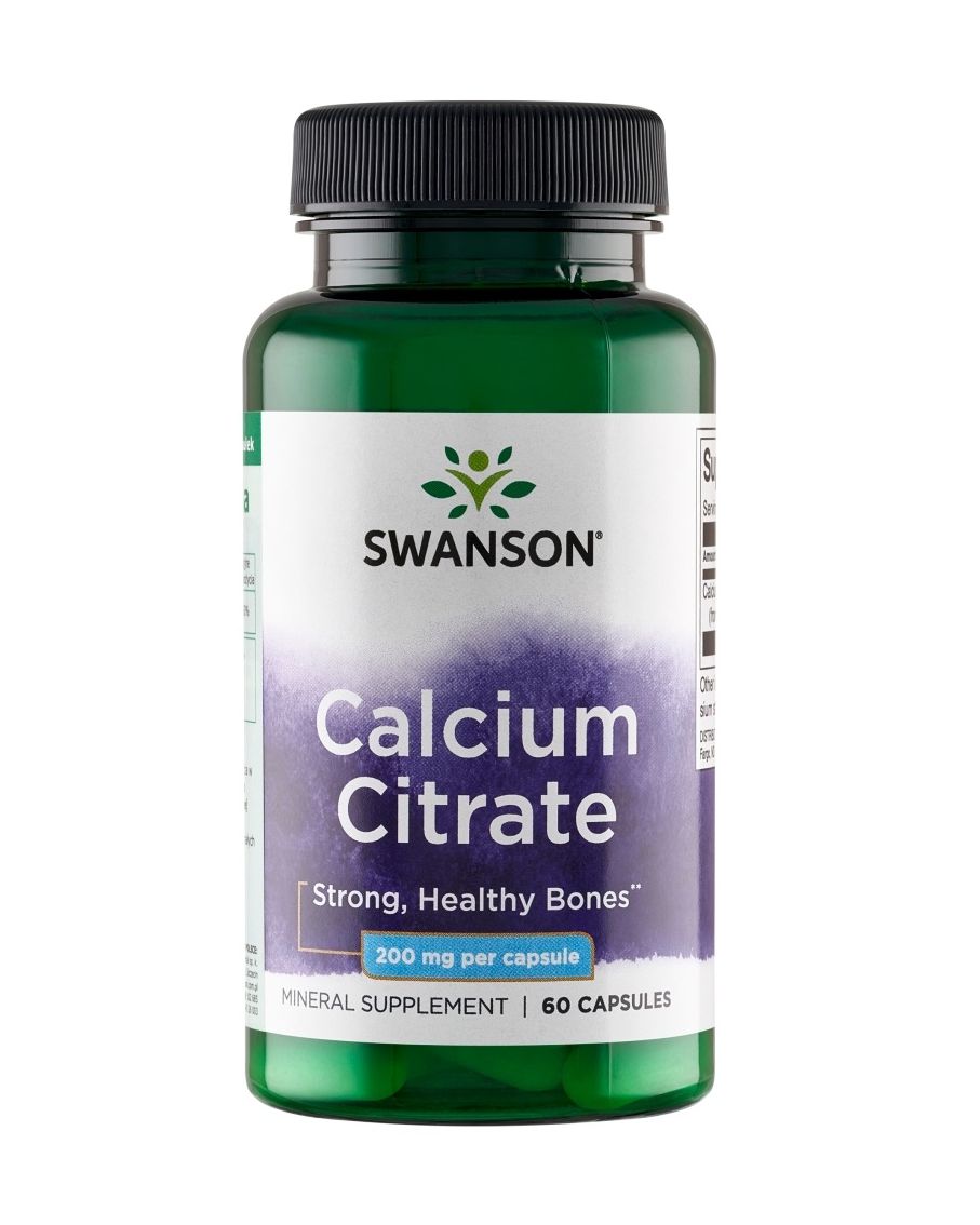 SWANSON Cytrynian wapnia 200mg( 60 kap)