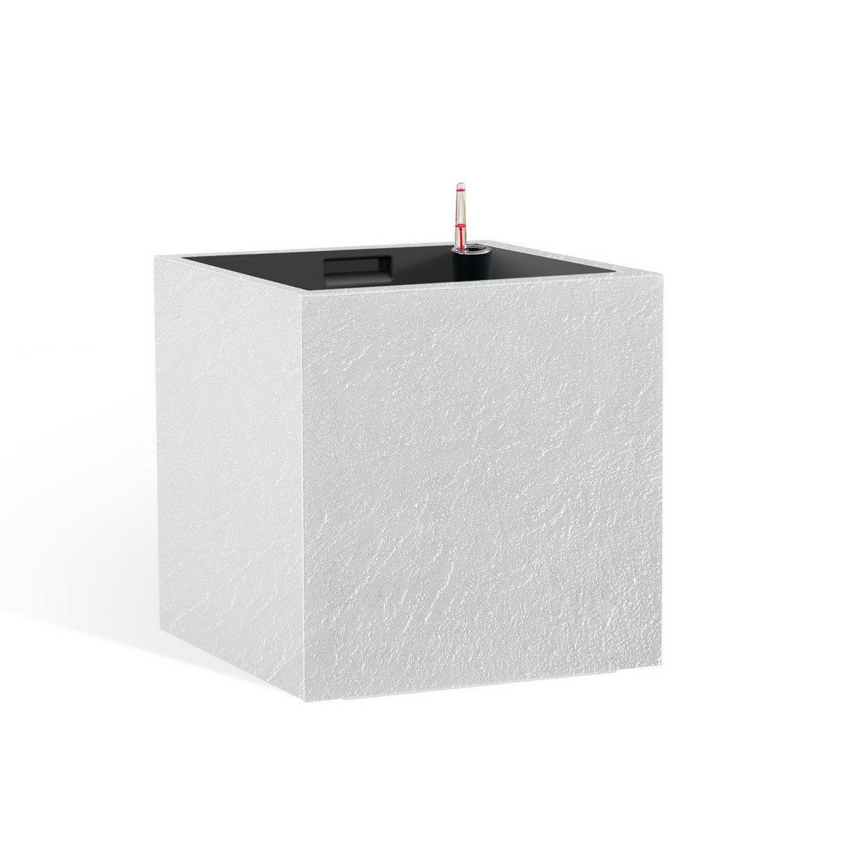 Flower Lover Doniczka samonawadniająca Cubico Stone biały, 27 cm