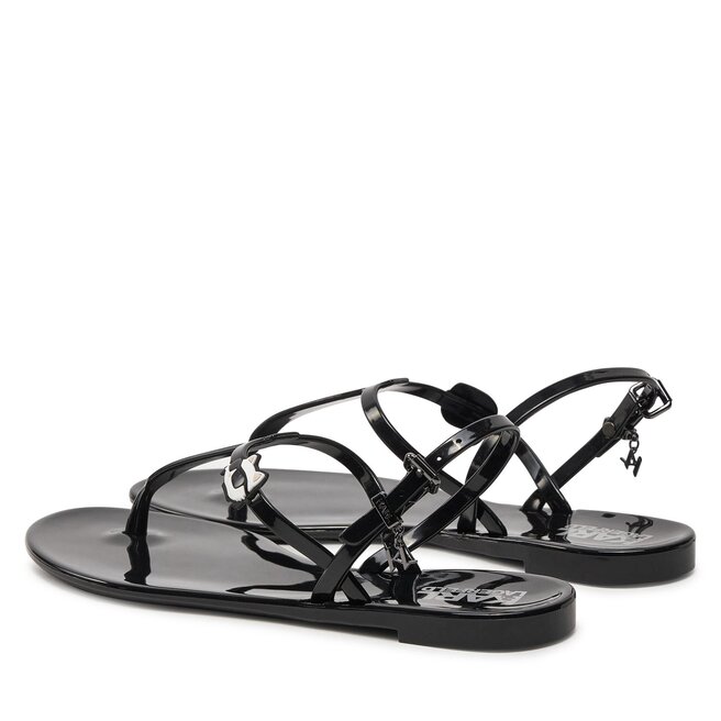 Sandały KARL LAGERFELD KL80002N Black Rubber V00