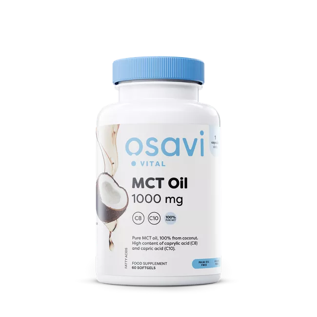 Osavi MCT Oil, olej MCT, 1000 mg, 60 kapsułek