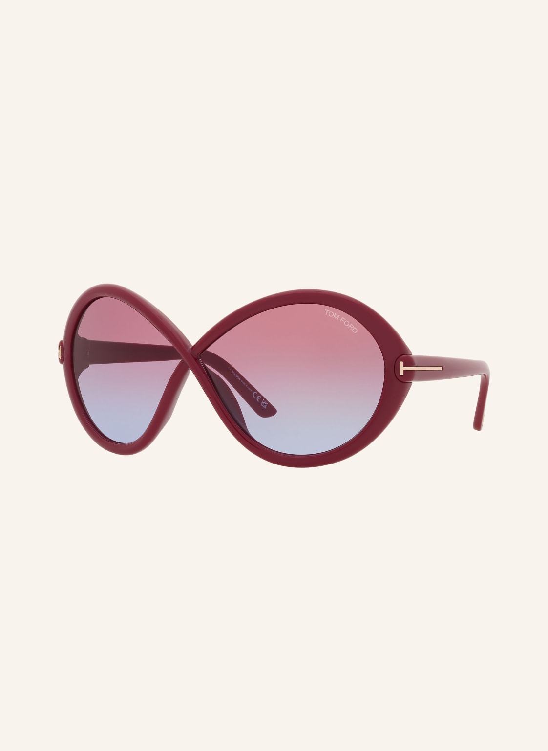 Tom Ford Okulary Przeciwsłoneczne tr001772 Jada pink
