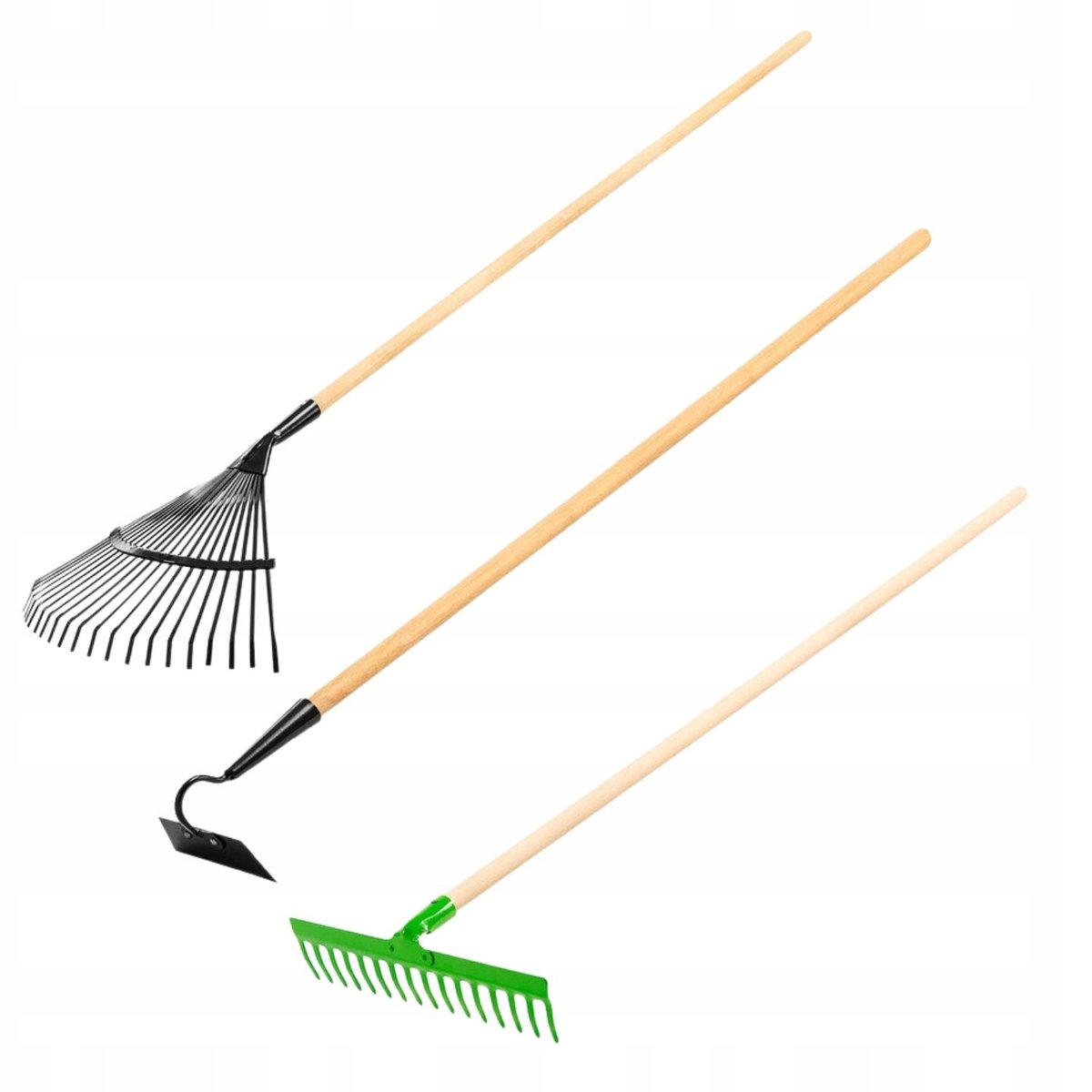 Zestaw Narzędzi Do Ogrodu: Grabie Grabki Motyka Motyczka Verto