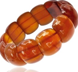 Karneol Piękna Bransoletka Naturalna Certyfikat