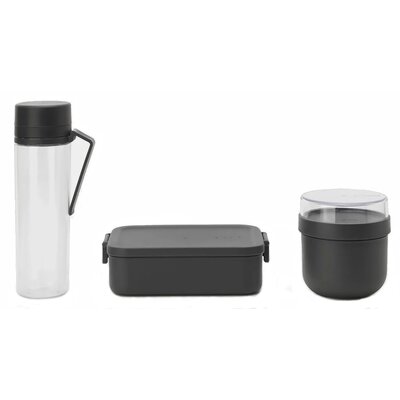 Brabantia 206740 - 3-częściowy zestaw make   take - dark grey kod: 20 67 40
