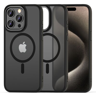 Фото - Чохол Apple Etui  IPHONE 15 PRO MAX Tech-Protect Magmat "2" MagSafe Matte czarne 