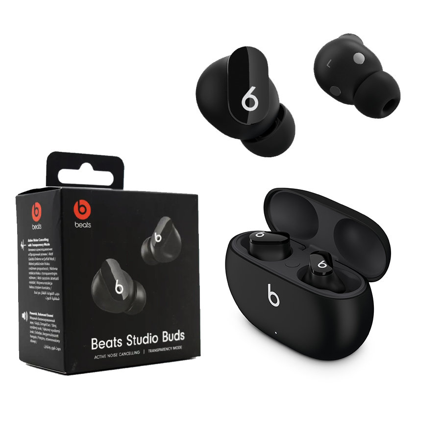 Słuchawki bezprzewodowe - Apple Beats Studio Buds True Wireless - ANC Wodoodporne - Czarne