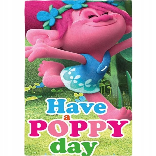POPPY koc kocyk polarowy narzuta TROLLE 100x150 cm
