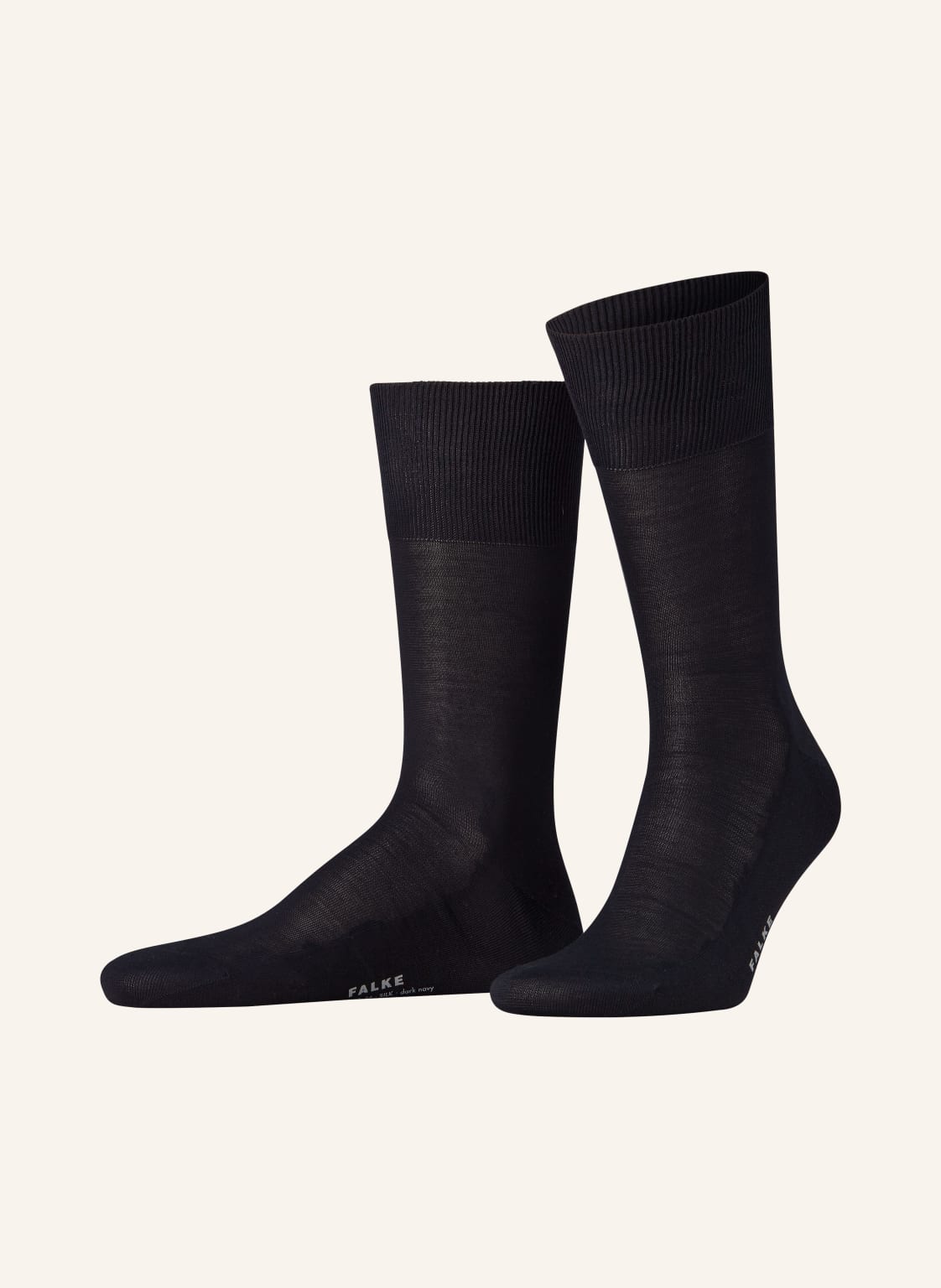 Falke Skarpety Luxury No.4 Pure Silk Z Jedwabiu blau