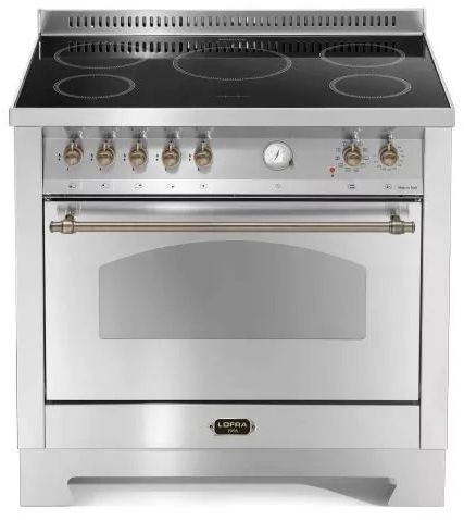 Kuchnia z płytą indukcyjną LOFRA DOLCEVITA 90 ACCIAIO SATINATO RSG96MFT/5i/Bronze