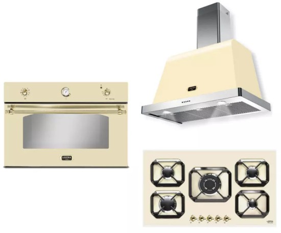 Zestaw Built-in LOFRA DOLCEVITA 90 AVORIO HRBI9A0 + FRBI99EE + HOOD 900/K