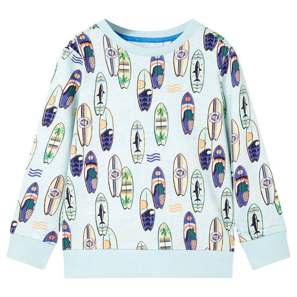 Bluza dziecięca, jasnoniebieski melanż, 104