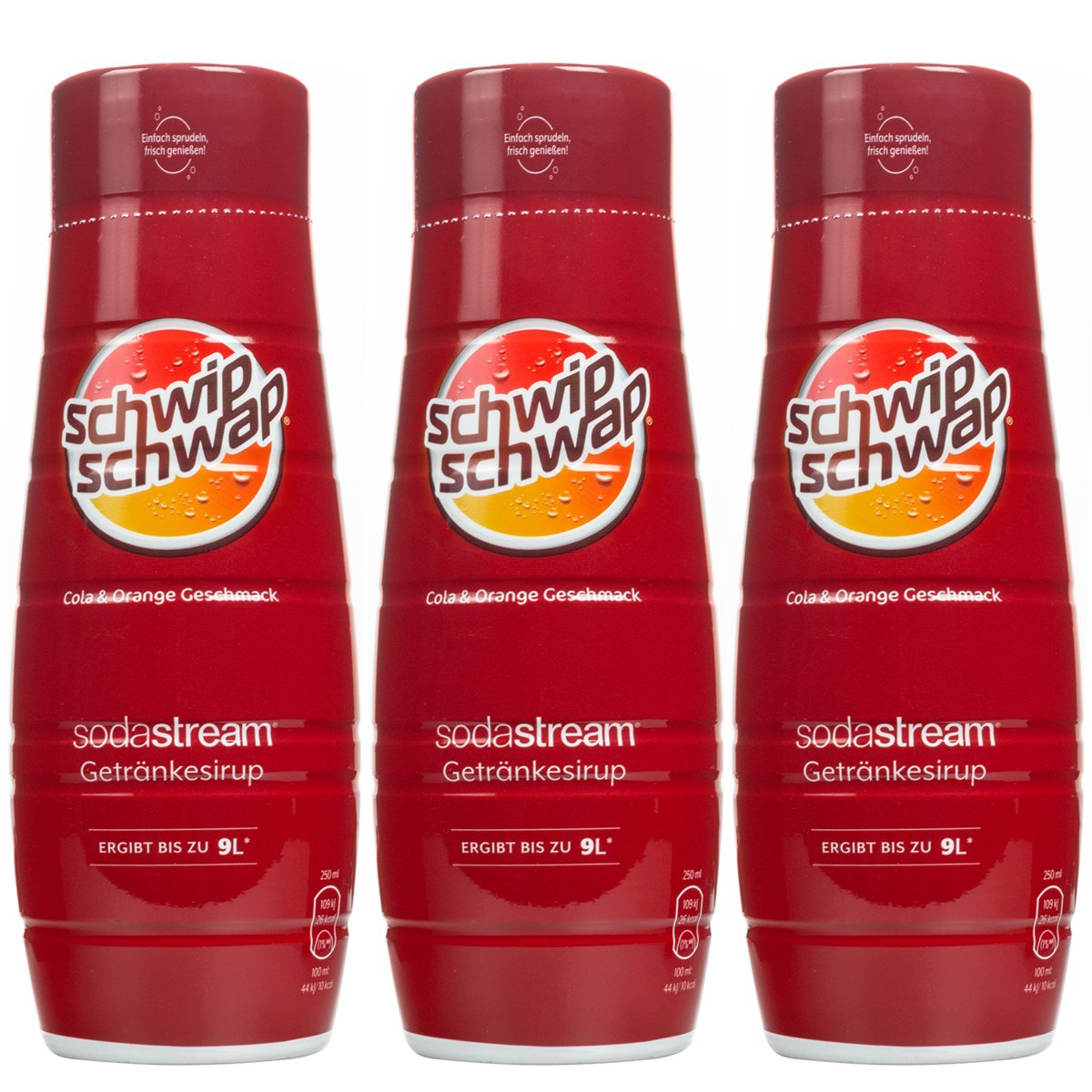 3x Syrop do SodaStream Schwip Schwap Cola Orange