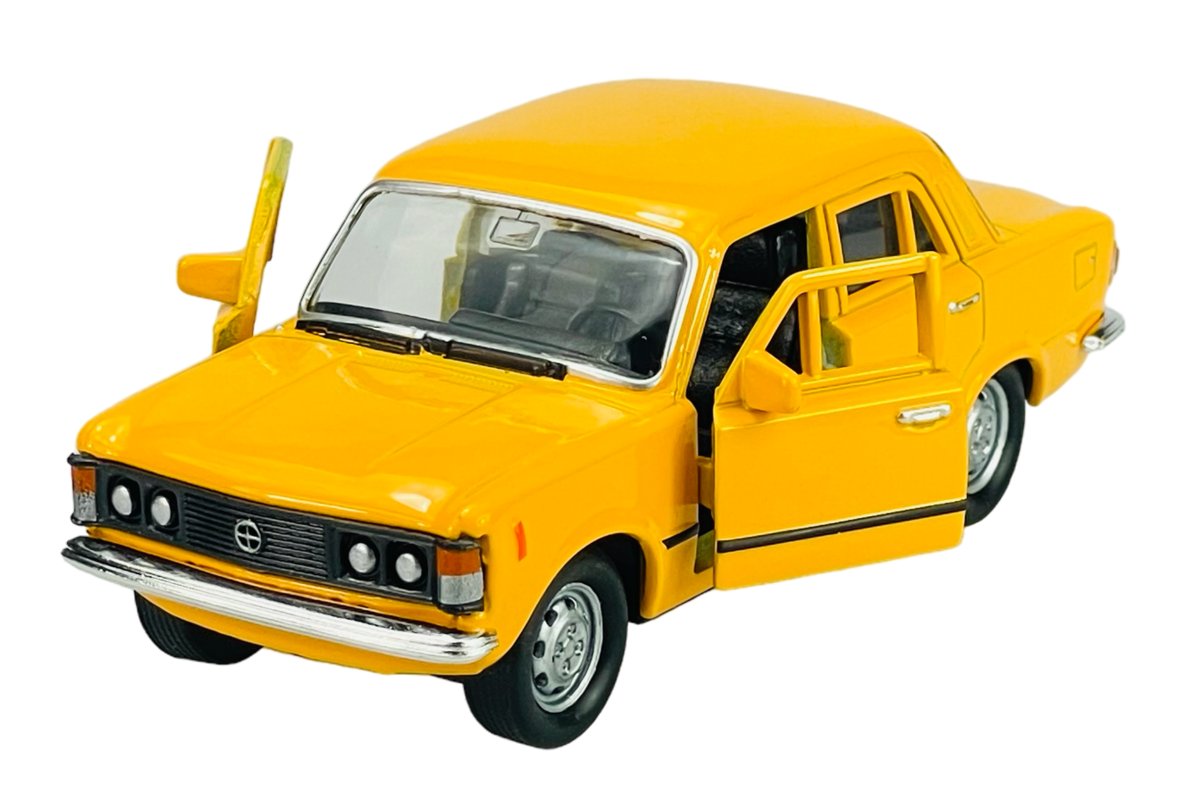 WELLY FIAT 125P ŻÓŁTY 1:34 SAMOCHÓD NOWY METALOWY MODEL