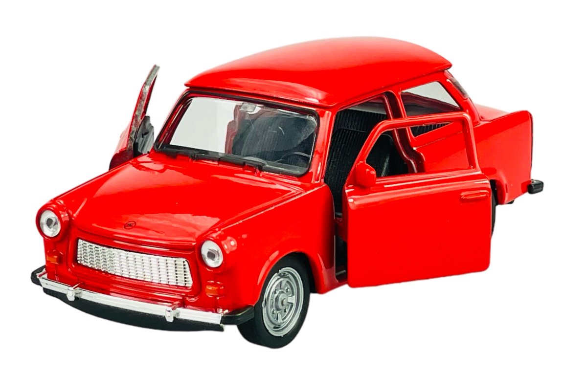 WELLY TRABANT 601 CZERWONY 1:34 SAMOCHÓD NOWY METALOWY MODEL