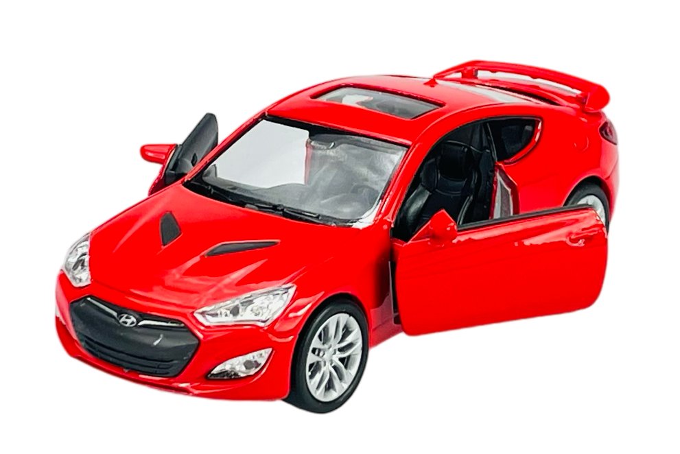 WELLY HYUNDAI GENESIS II COUPE CZERWONY 1:34 SAMOCHÓD NOWY METALOWY MODEL