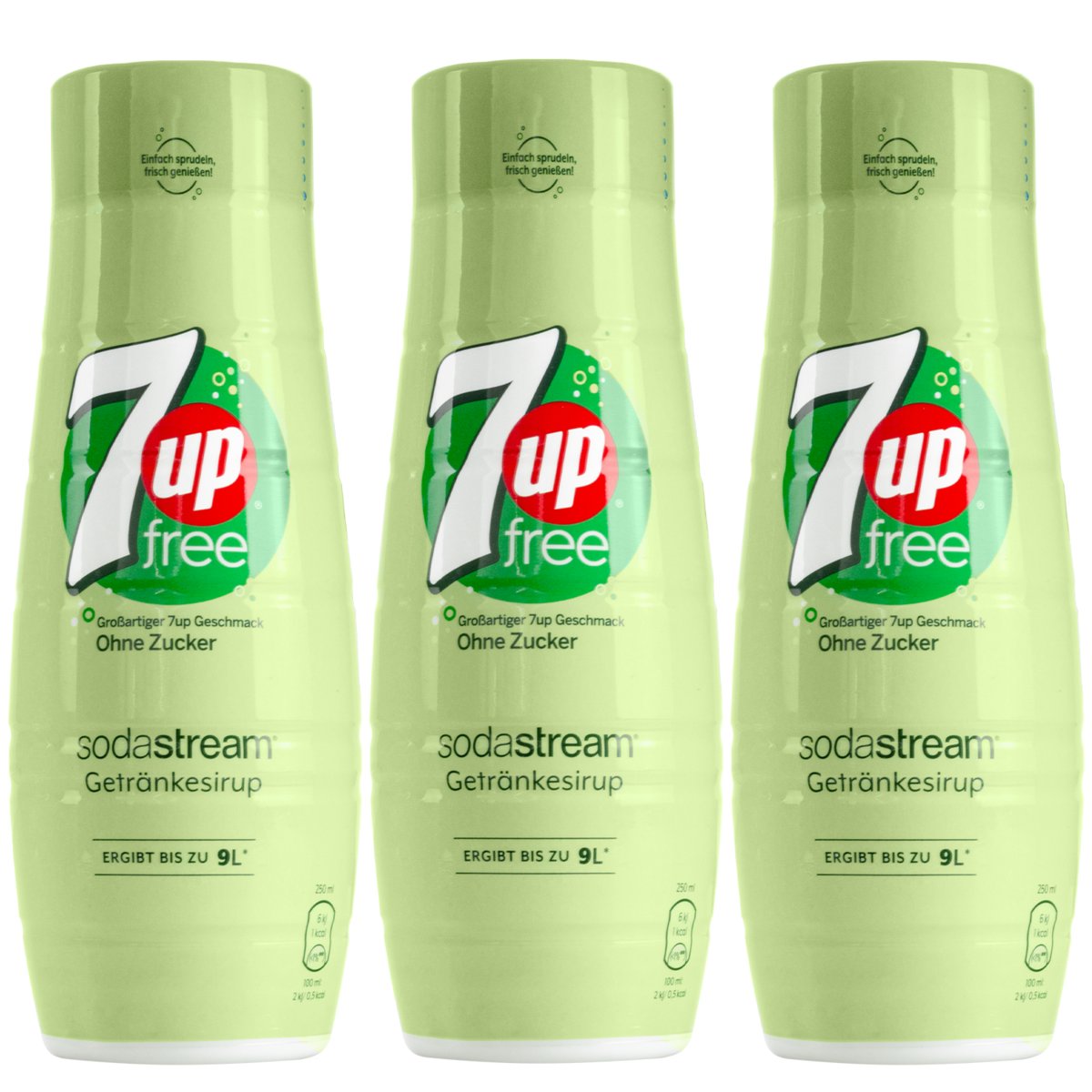 3x Syrop do SodaStream 7UP Free Zero Cukru