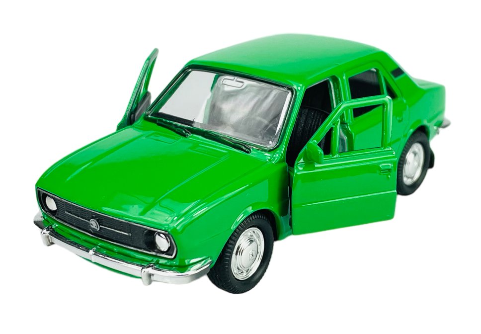 WELLY SKODA 105 L ZIELONY 1:34 SAMOCHÓD NOWY METALOWY MODEL