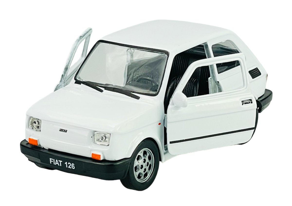 WELLY FIAT 126P BIAŁY 1:34 SAMOCHÓD NOWY METALOWY MODEL