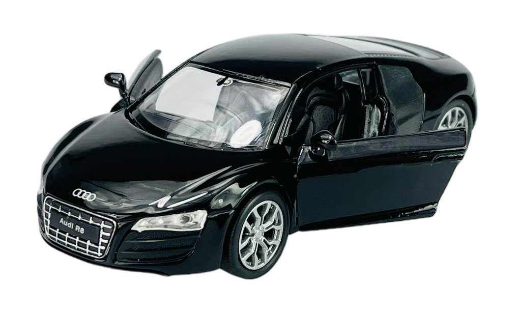 WELLY 2009 AUDI R8 COUPE V10 CZARNY 1:34 SAMOCHÓD NOWY METALOWY MODEL