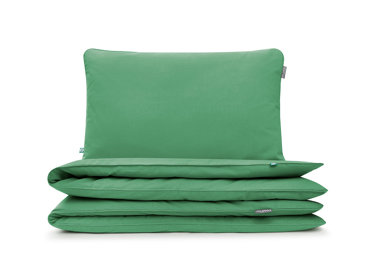 pościel basic blada zieleń 200x200 cm + 2x 60x50 cm - MUMLA