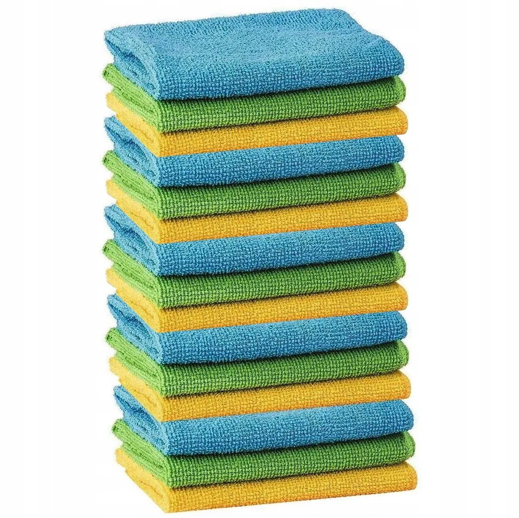 15x ŚCIERKI SZMATKI MIKROFIBRA DO CZYSZCZENIA AUTA