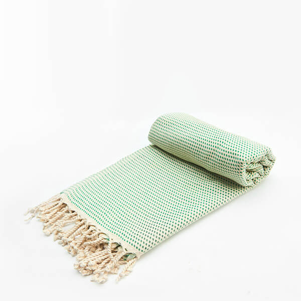 Ręcznik hammam CHESS 100% naturalna bawełna YEYE Zielony