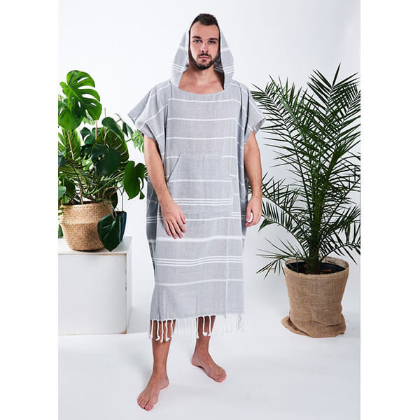 Poncho hammam męskie 100% naturalna bawełna Yeye