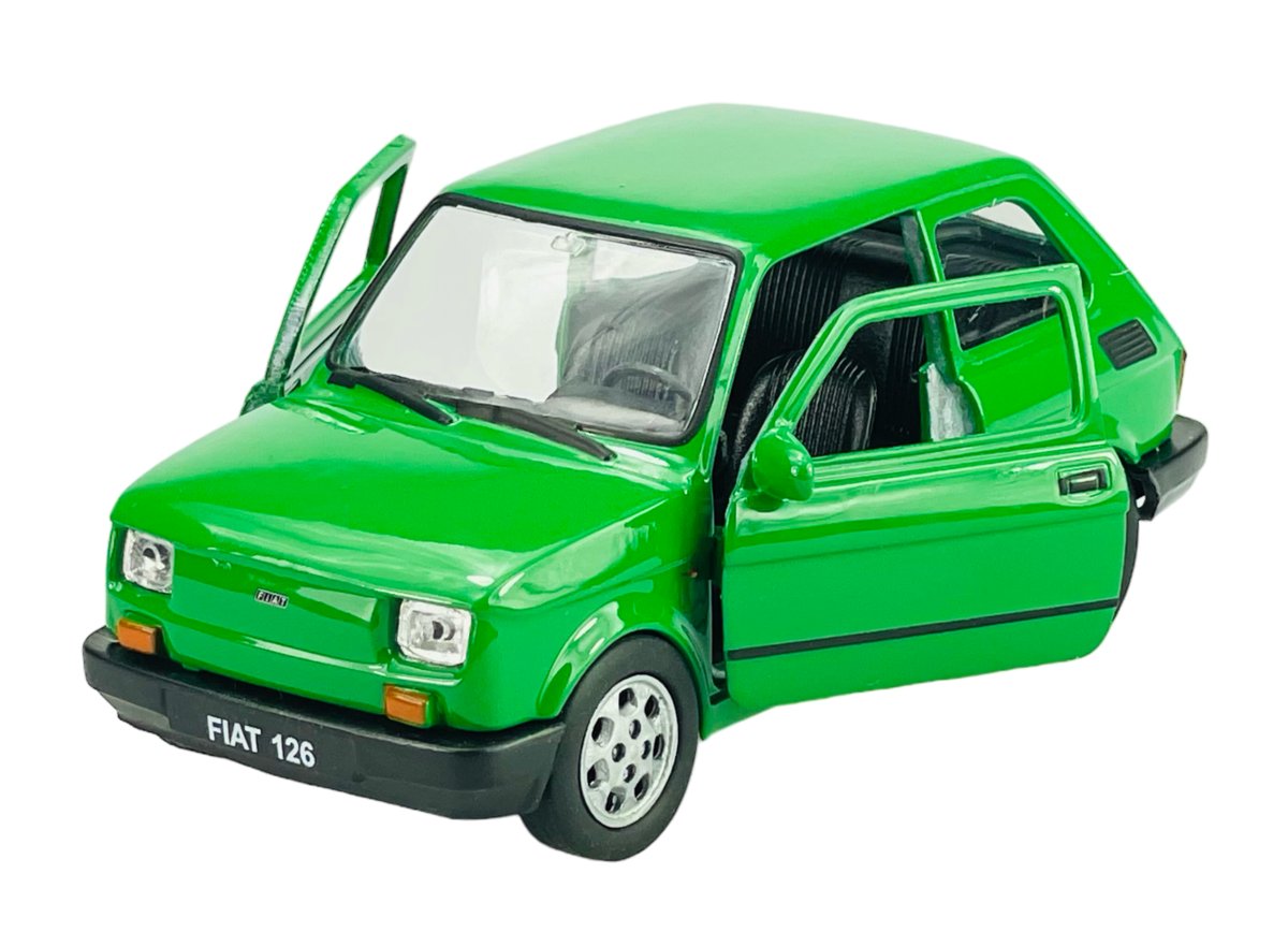 WELLY FIAT 126P ZIELONY 1:34 SAMOCHÓD NOWY METALOWY MODEL