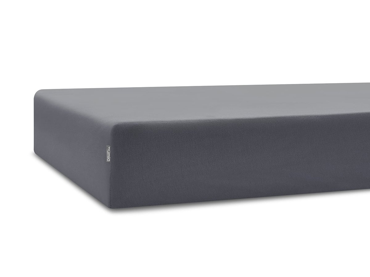 prześcieradło grafitowe 160 x 200 cm - MUMLA