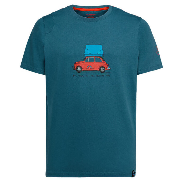 Koszulka męska La Sportiva Cinquecento T-Shirt M Rozmiar: XL / Kolor: niebieski/czerwony