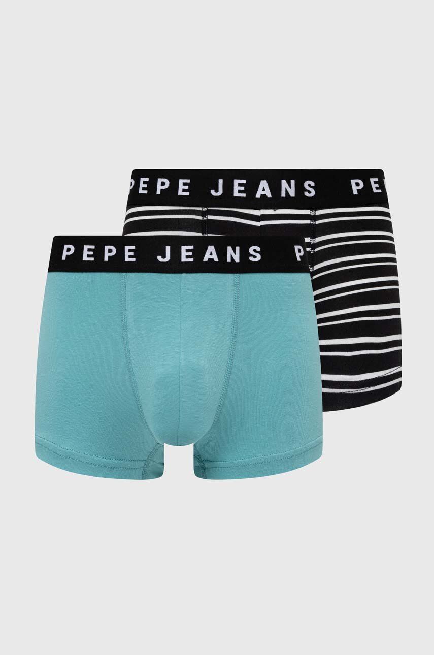 Pepe Jeans bokserki RETRO STP LR TK 2P 2-pack męskie kolor czarny PMU11142