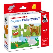 Co jedzą zwierzęta? Puzzle malucha Edgard
