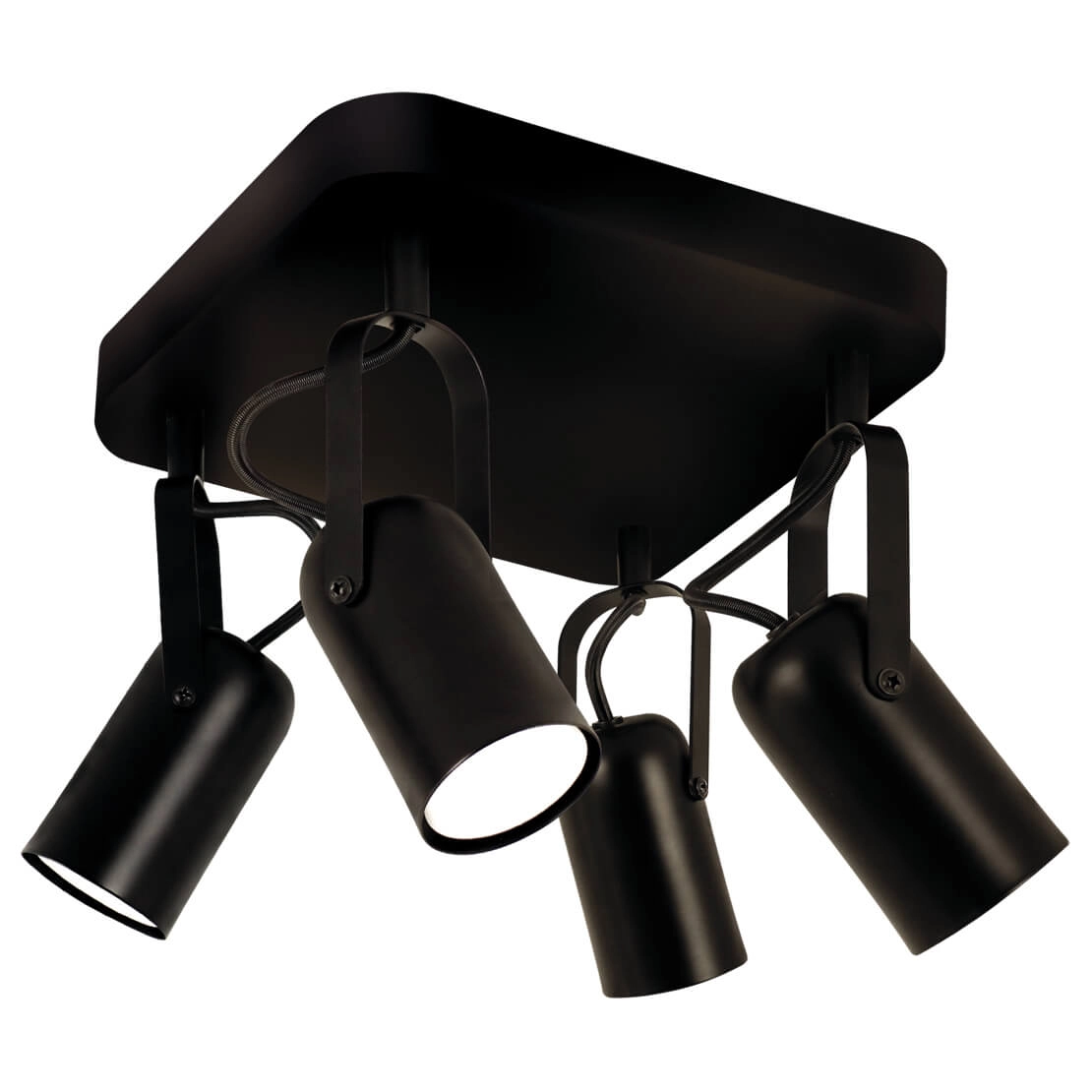 Wielopunktowa lampa natynkowa Lofta 04396 Ideus regulacja czarny
