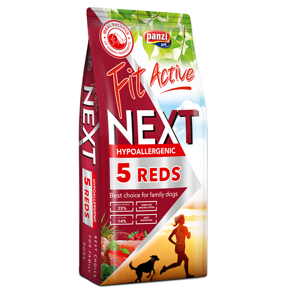 FitActive Next Hypoallergenic Adult Five Reds - 15 kg