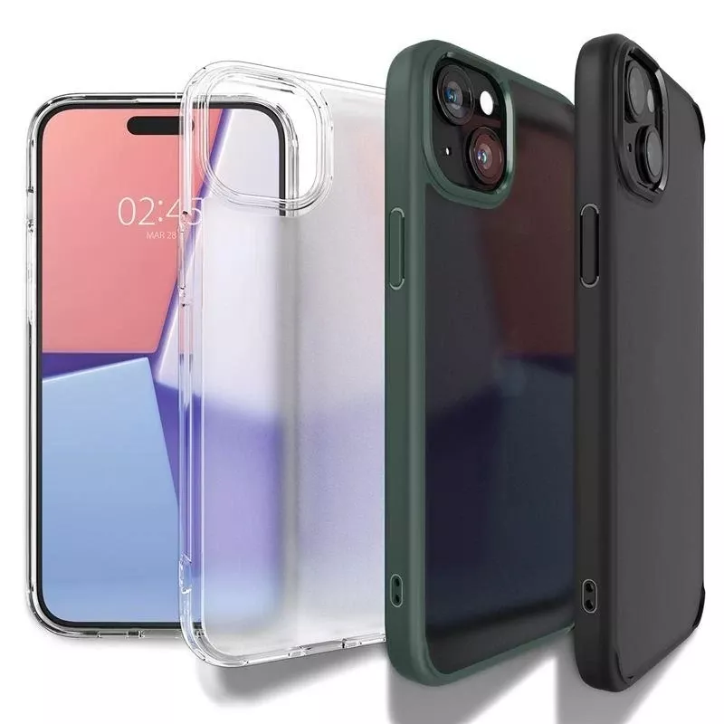 Etui Spigen Ultra Hybrid do Apple iPhone 15 Plus - ciemnoniebieskie