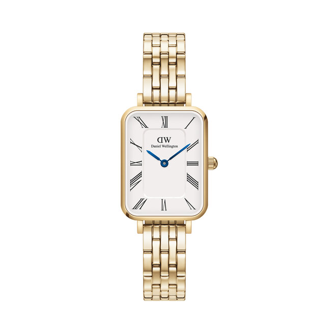 Zegarek Daniel Wellington Quadro Roman Numerals 5-Link DW00100688 Złoty