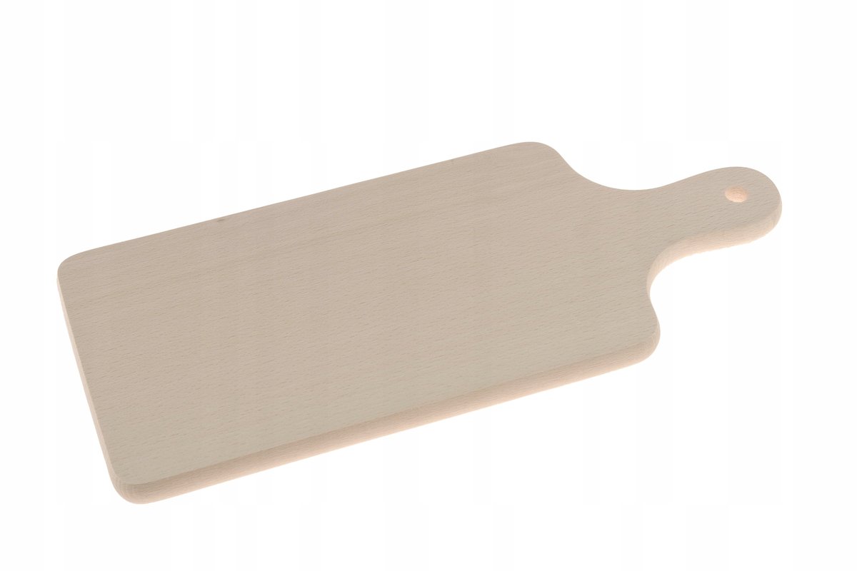 Deska Drewniana Prostokątna z rączką 20cm tradycyjna buk