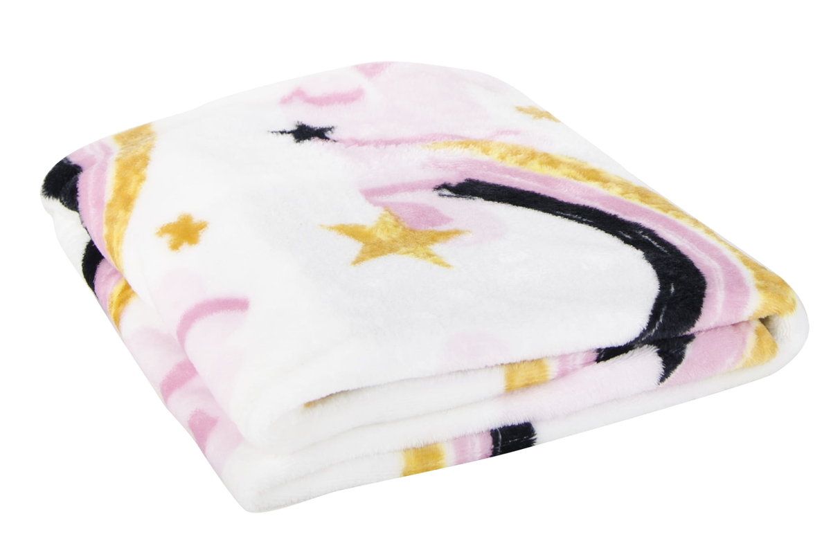 Kocyk dziecięcy niemowlęcy Sweet Dreams 80x110 tęcza