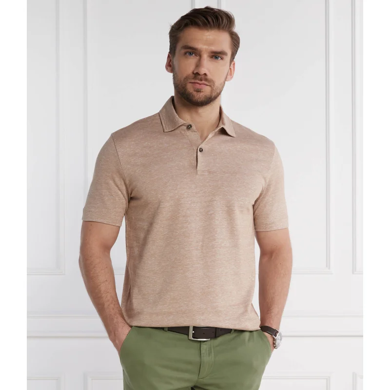 BOSS BLACK Lniane polo Press 56 | Regular Fit