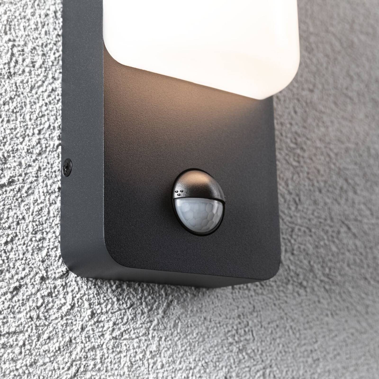 Paulmann LED zewnętrzna lampa ścienna Bonnie, aluminium, czujnik 2200/3000