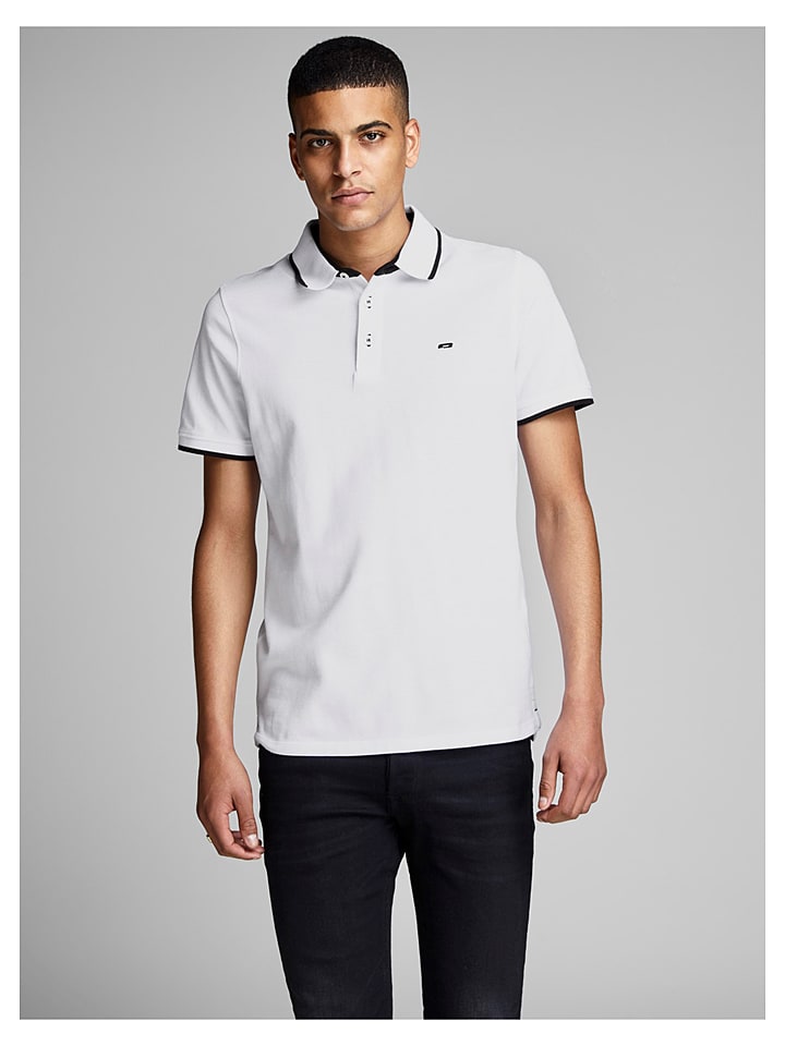 Jack & Jones Koszulka polo w kolorze białym