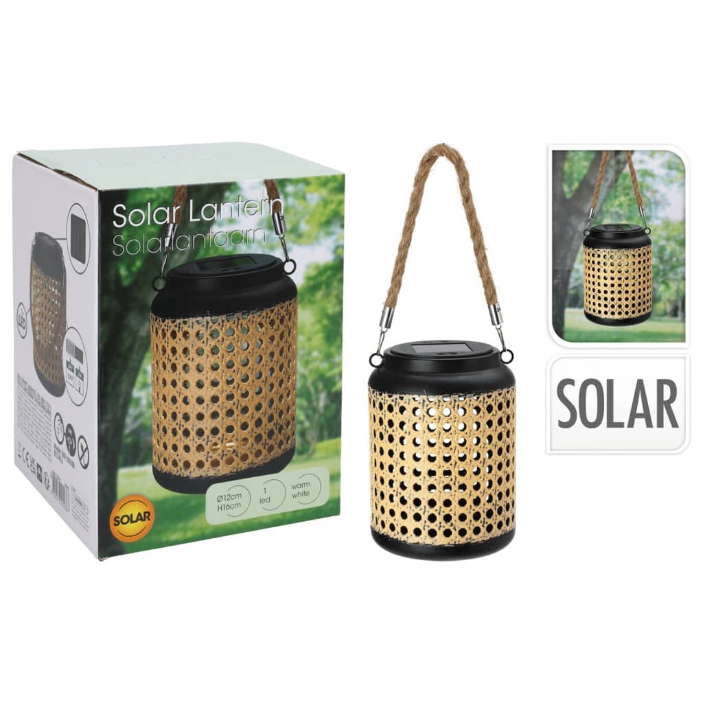 Solarny lampion ogrodowy LED z uchwytem, 12x16 cm Lumarko!