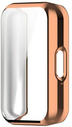 Etui Bizon Case Watch Felipe do Galaxy Fit 3, różowozłote