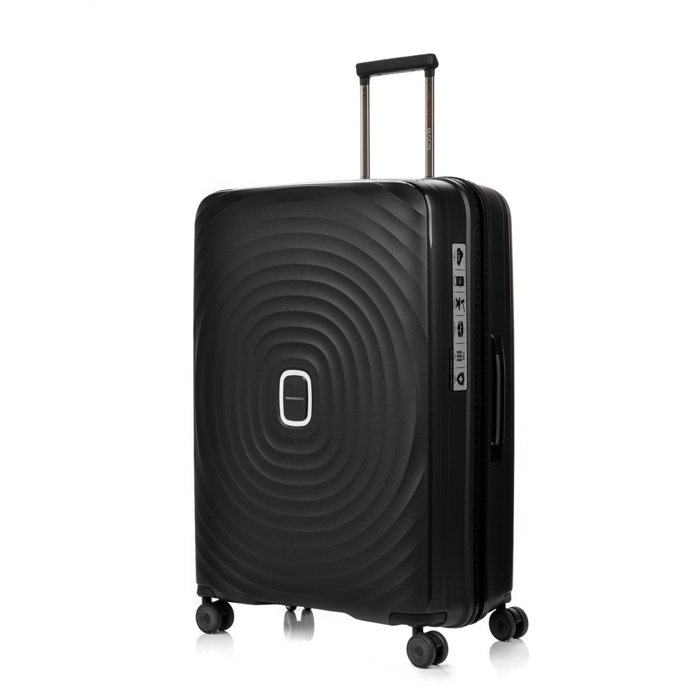 Duża Walizka SwissBags Echo 77cm Czarna