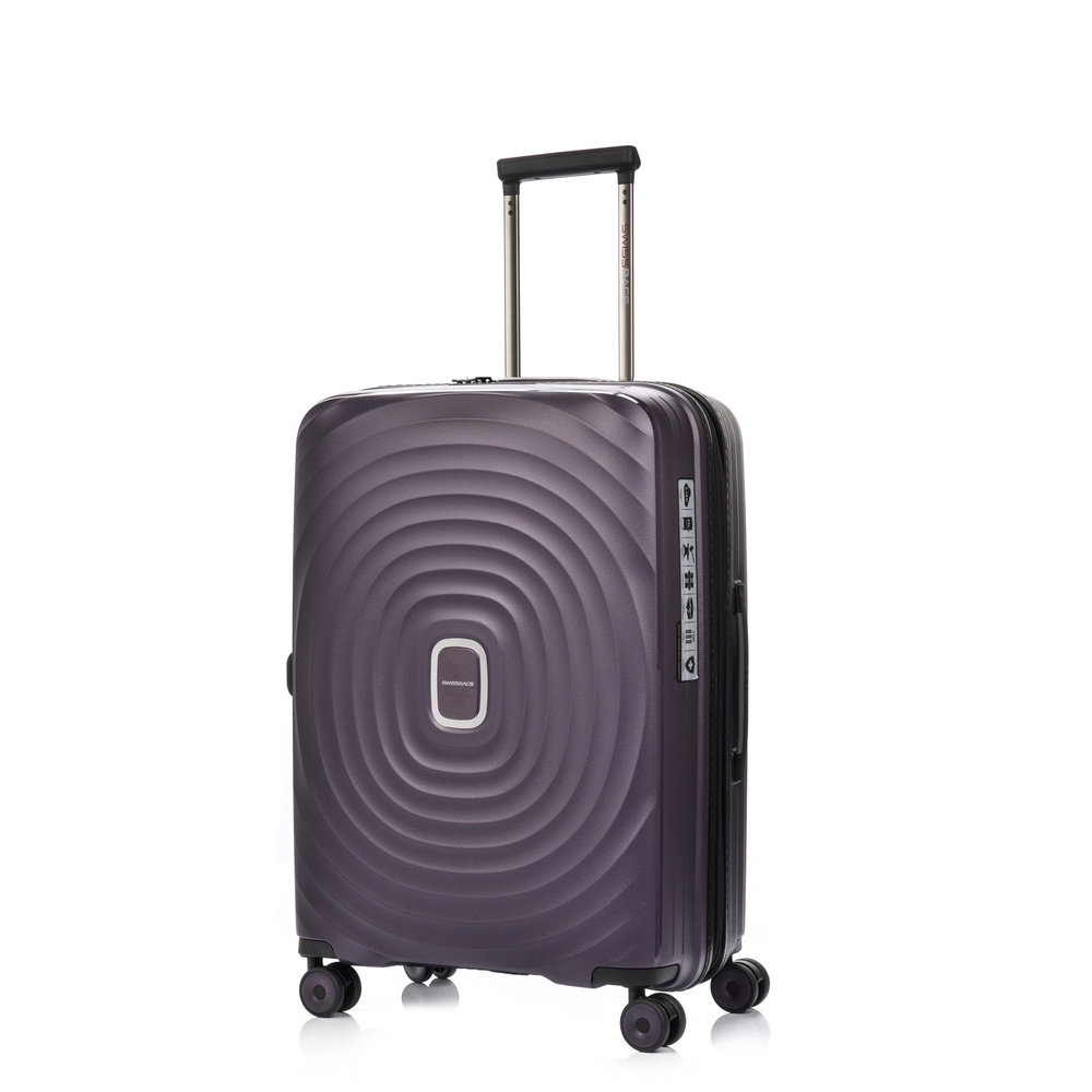 Średnia Walizka SwissBags Echo 67cm Fioletowa